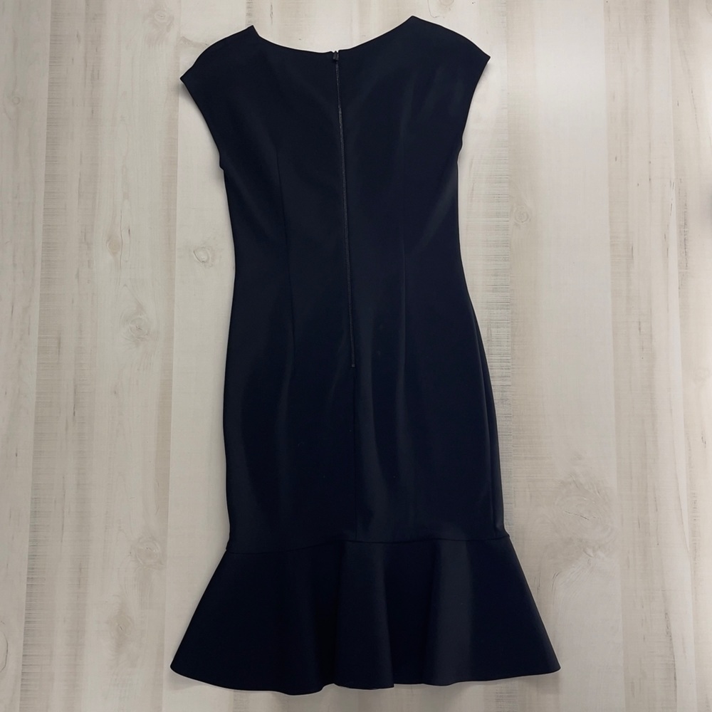 ESCADA Dakota F/W 2014 5014377 black fitted sexy tulip ruffle dress work career - Picture 7 of 11